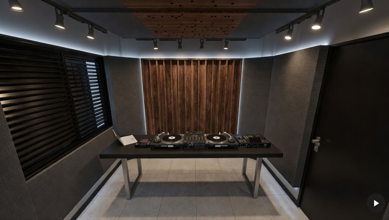 Area DJ - Vista com Janela