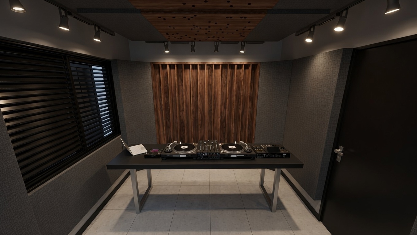 Area DJ - Vista Frontal